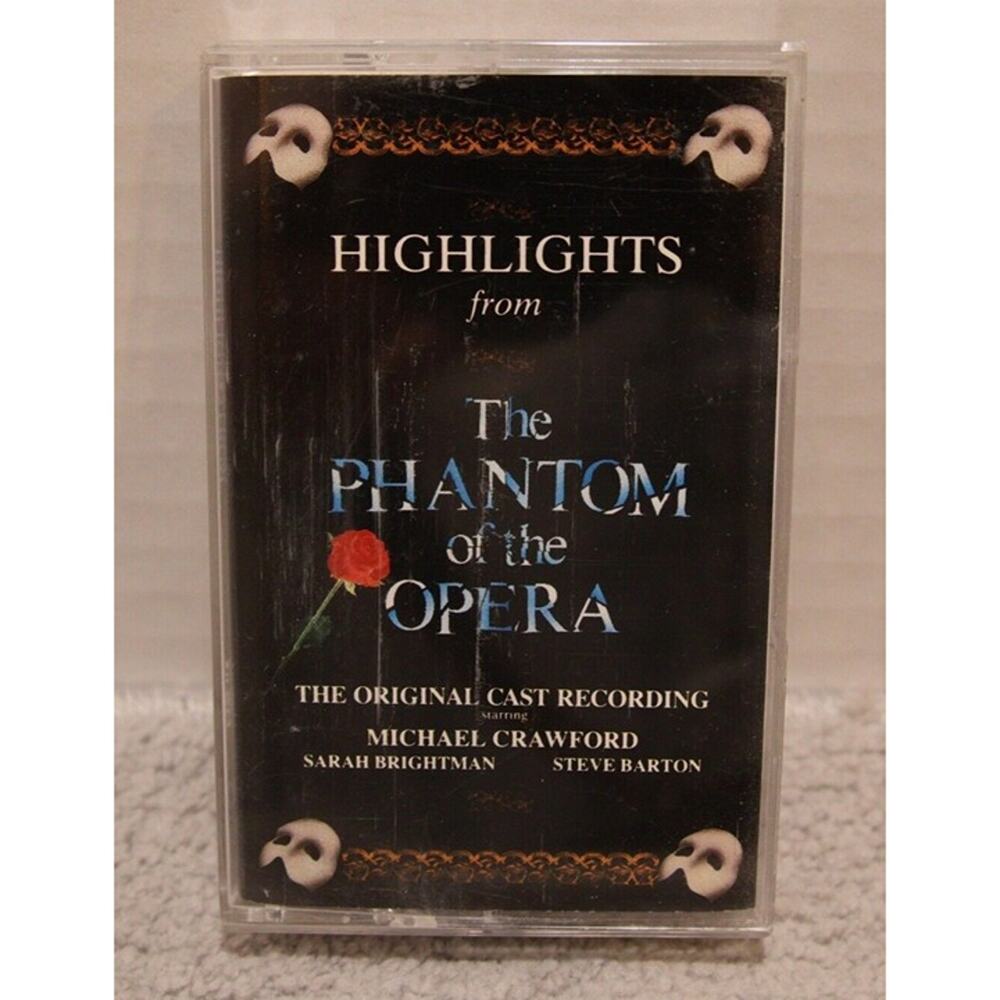 The Phantom of the Opera Cassette Highlights Original Cast Recording